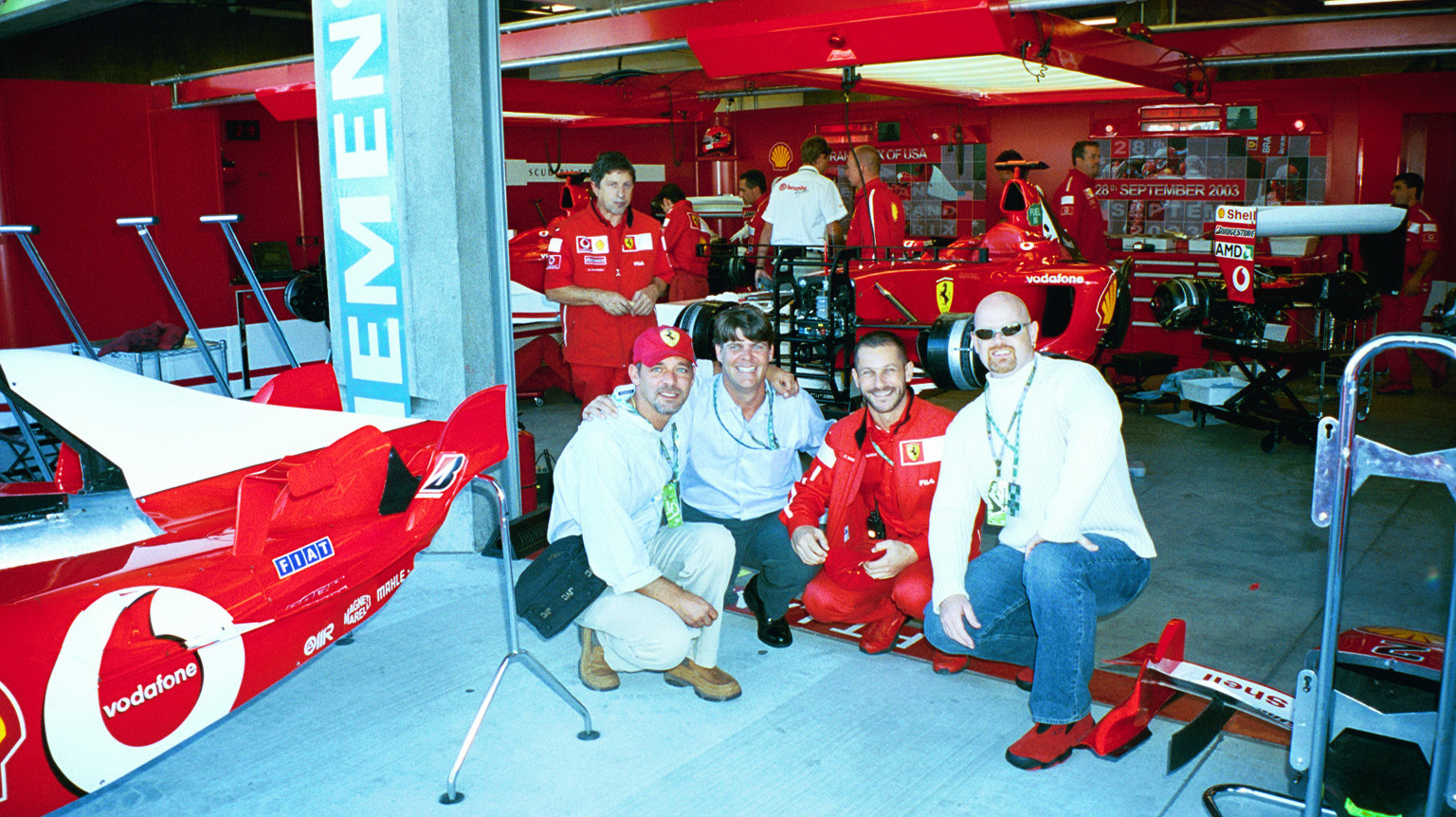 Ferrari Pits with a client